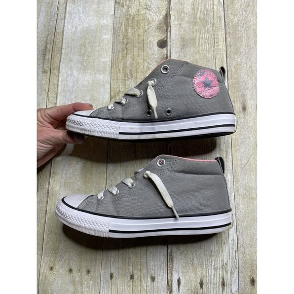 Converse Mid Rise Sneakers Size 3 - Picture 2 of 6